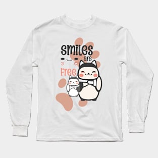 Smiles are free Long Sleeve T-Shirt